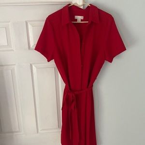 Rachel Parcell red shirt dress